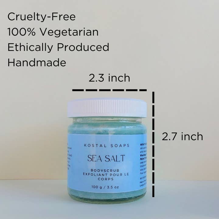 Kostal Soaps - Venta al por mayor Exfoliante corporal - Exfoliante corporal con sal marina | Exfoliante con azúcar | Exfoliante corporal suave1