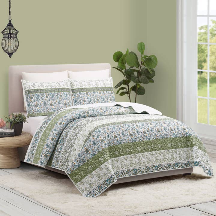 Peking Handicraft - Wholesale Bedding Set - Marseille Quilt Set - Modern Heirloom