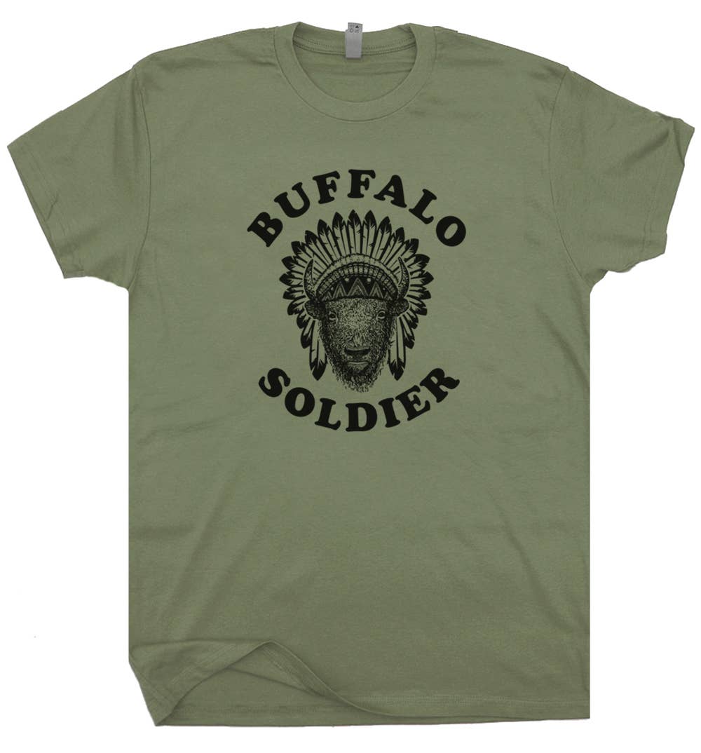 Shirtmandude Co - Wholesale Screen Printed T-Shirt - Unisex - Buffalo Soldier Reggae Shirt Bob Marley Music Cool Retro Tee1