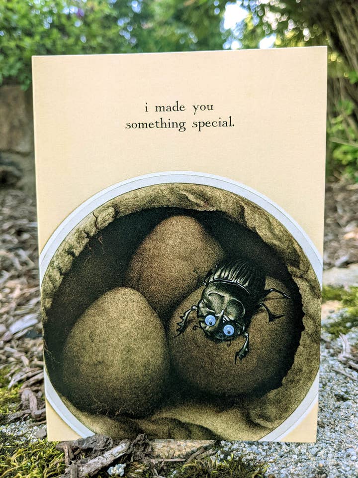 I Made You Something Special Greeting Card for wholesale by Shut Up Telescope
