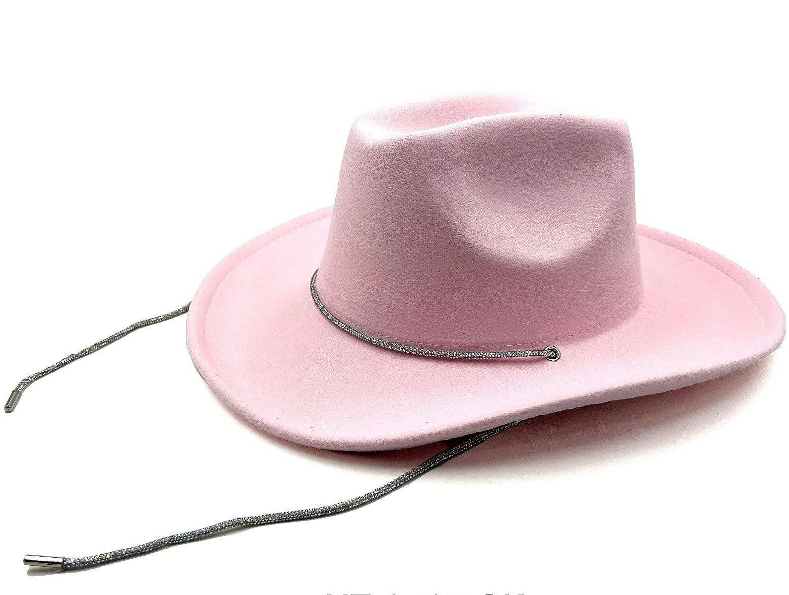Diacly - Wholesale Cowboy Hat - Women's - Rhinestone String Solid Western Cowboy Cowgirl Hat1