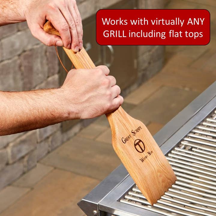 Great Scrape - Wholesale Outdoor Grill Tools - Woody Nub - BBQ Cleaning Tool & Guys Gift