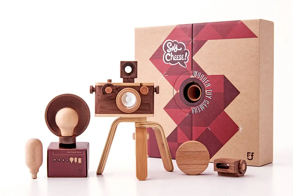 Father's Factory - Wholesale Wood Toy - Kids - 35MM Wooden Toy Camera Expert Set 5