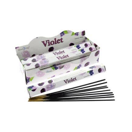 Crystal Magick Wholesale Ltd - Wholesale Incense - Stamford Violet Incense Sticks0