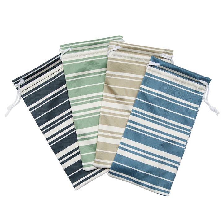 CASE-27-NEW- Stripe Design Assorted Colors for wholesale by Blue Planet Eco-Eyewear