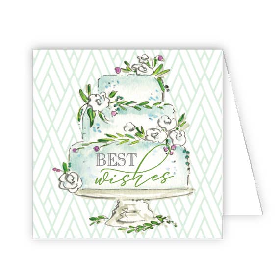 Best Wishes Wedding Cake Enclosure Card for wholesale by RosanneBeck Collections