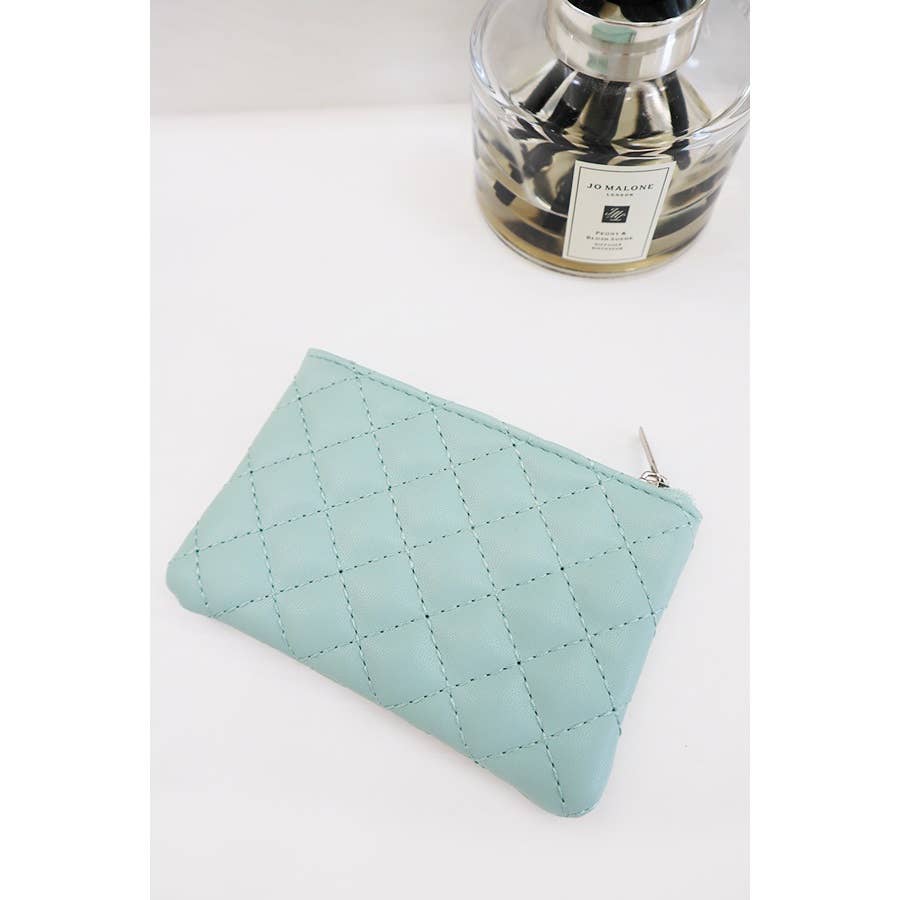 MIX COLOR Rhombus Pattern Zipper Coin Purse for wholesale on Faire4