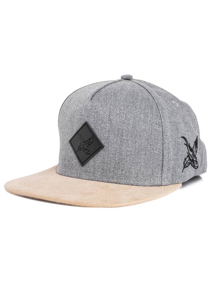 Port Venice Snapback Cap - Grijs-Suède voor wholesale door Blackskies