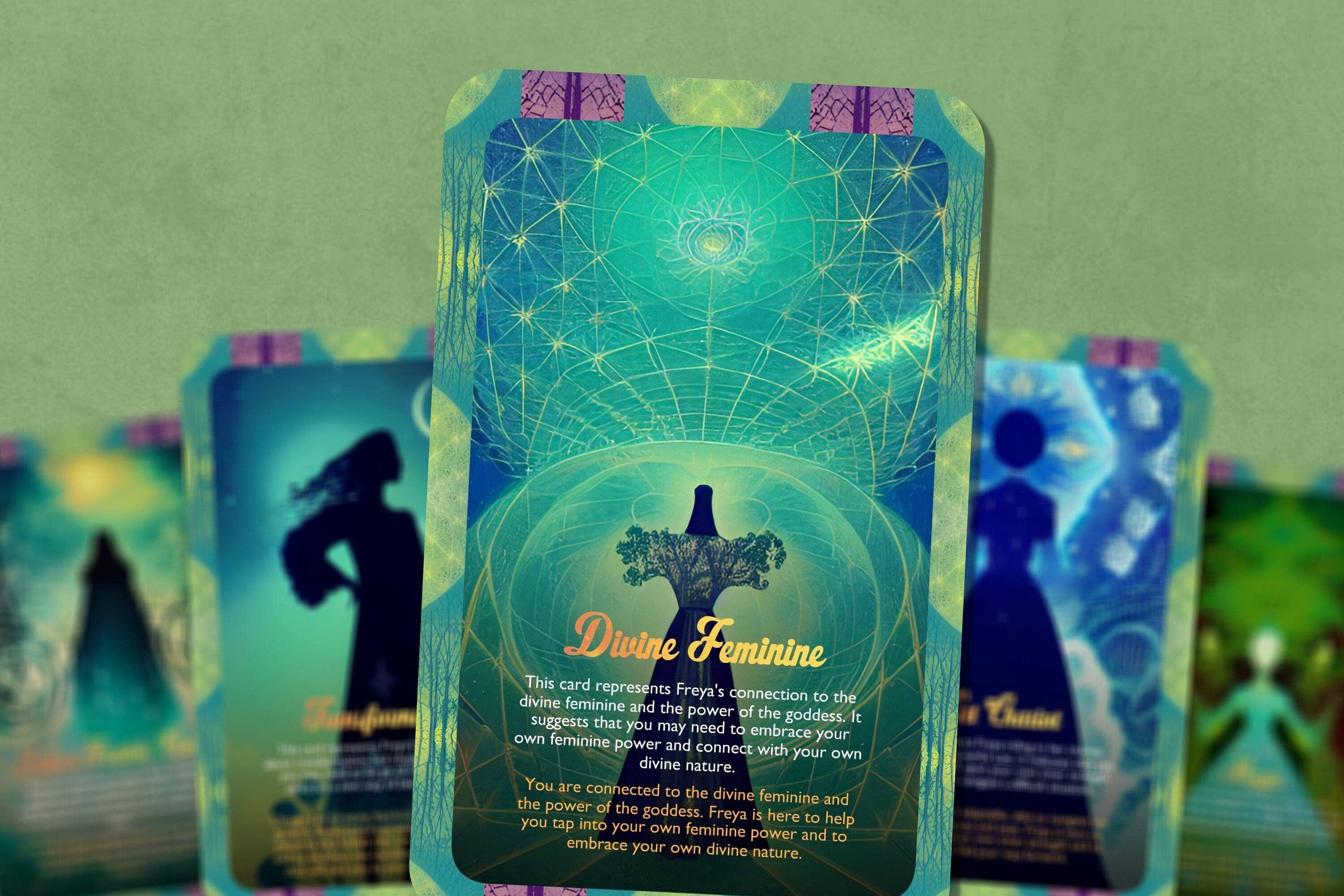 Ibiza Tarot USA - Venta al por mayor Cartas del tarot - La Sabiduría de Freya - Cartas Oráculo para Guía Intuitiva8