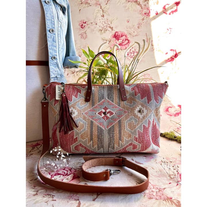 Atenti - Wholesale Tote Bag - Women's - USA Handcrafted Carryall Tote Bag, Blaze Buddy Bag4