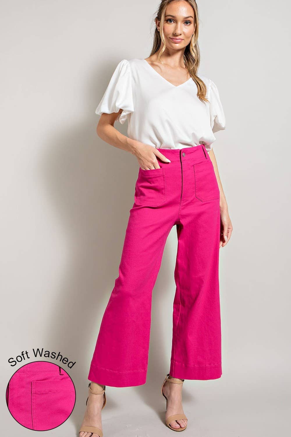 Peace Love Line – Großhandel Hose – Damen – SLH9504 PLUS - PLUS WEICH GEWASCHENE WEITE HOSE12