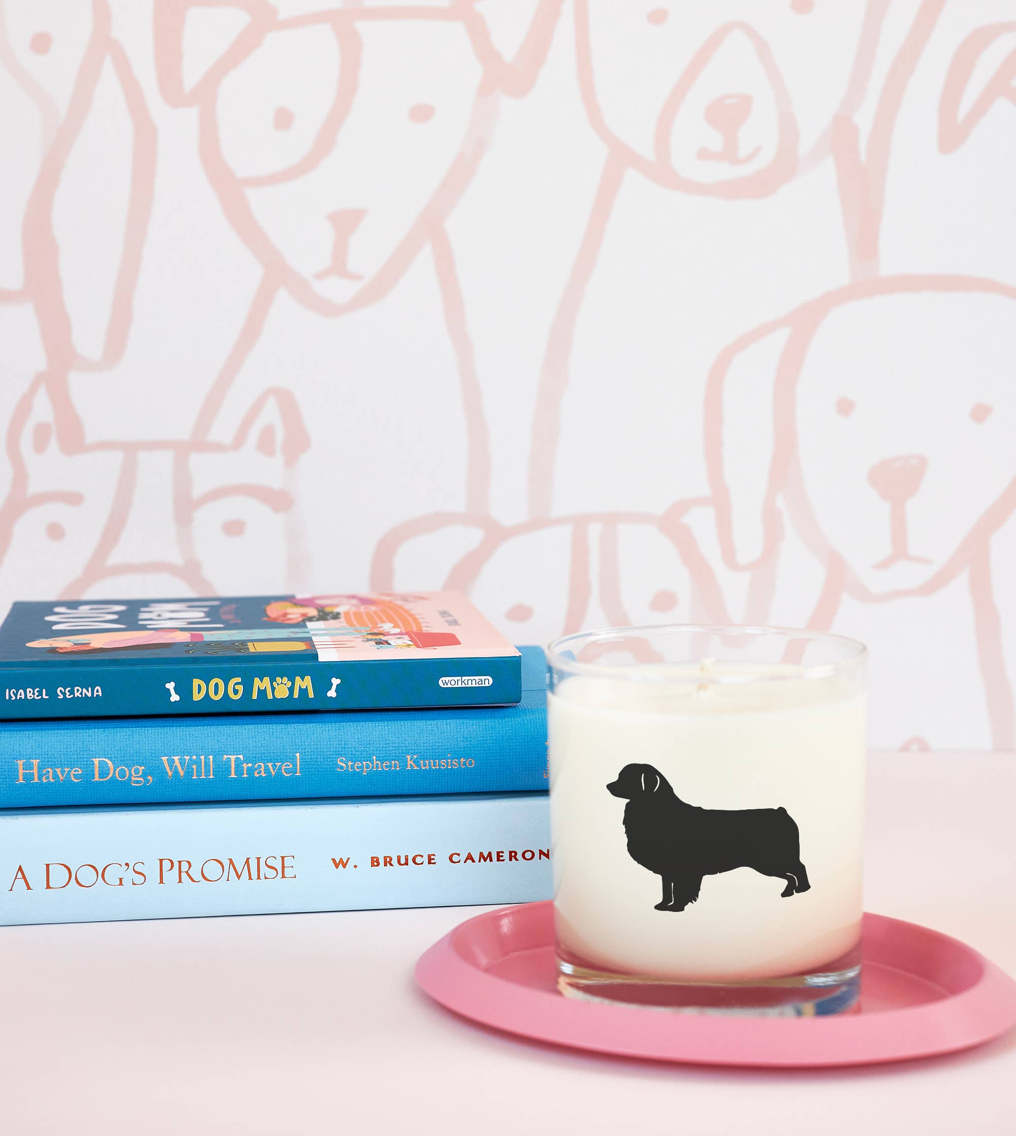 Scripted Fragrance - Wholesale Jar/Filled Candle - Australian Shepherd Dog Soy Candle in Drinking Glass5