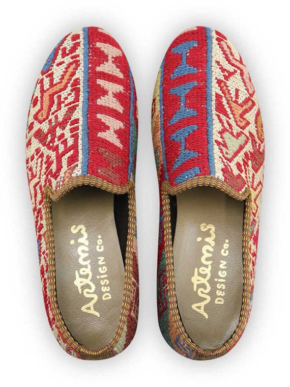 Sumak Kilim Smokingschuhe für Damen, Größe 10 für den Großhandel von Artemis Design Co.