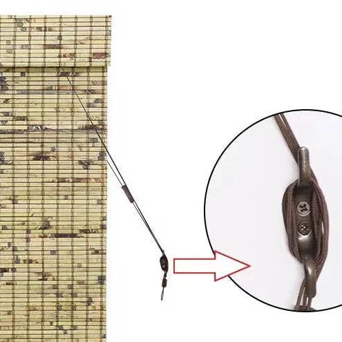 everythingbamboo - Wholesale Curtain - Custom Made Tortoiseshell Bamboo Blind Bamboo Curtain Bamboo Screen Rolling Blinds Panel Privacy Customization Size16