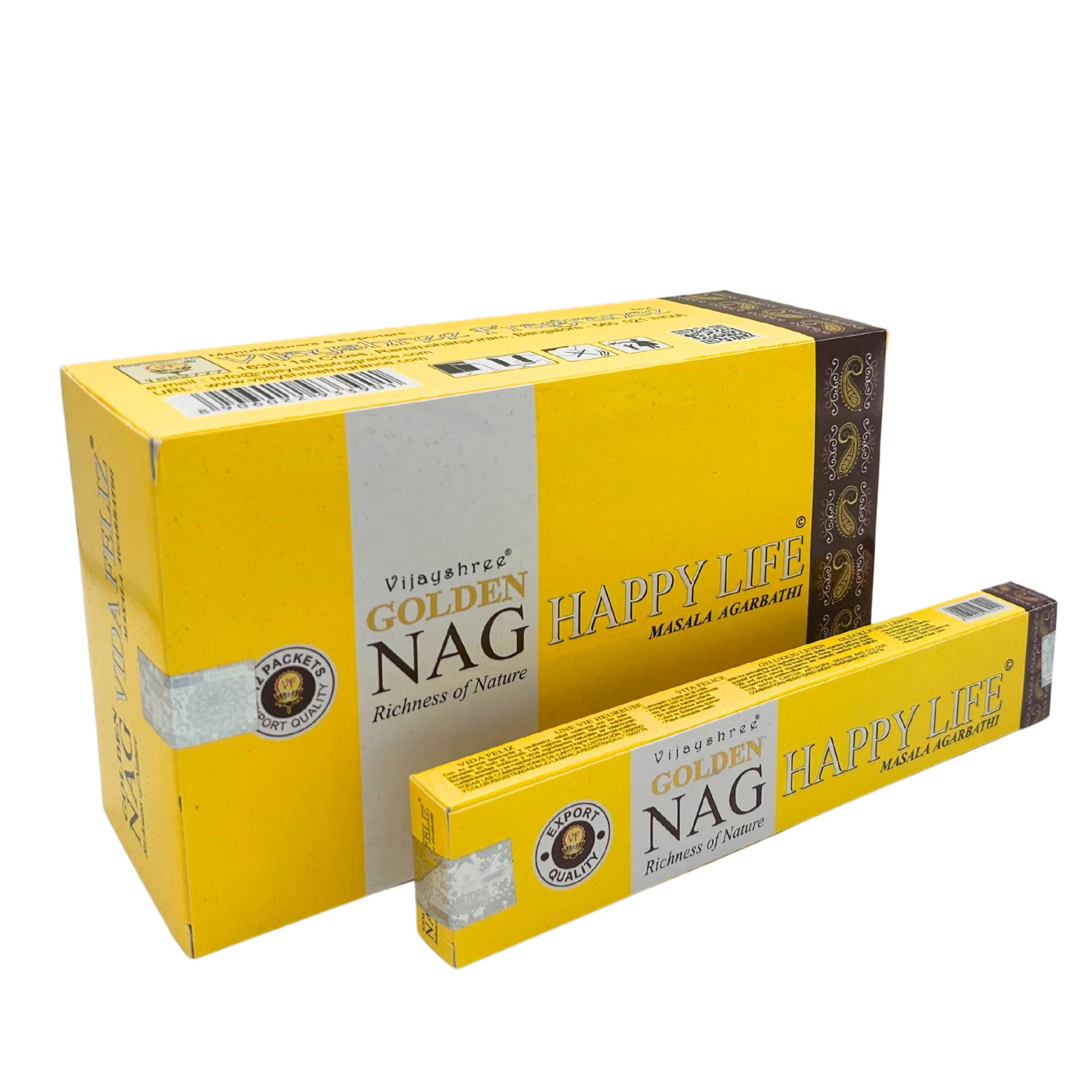 AW Artisan - Wholesale Incense - Golden Nag Incense 15g - Happy Life0