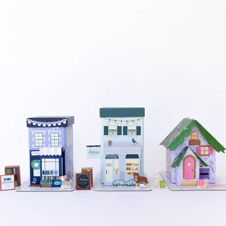 Trio de Casas Minúsculas PDQ - Colecione Todos! por atacado de Make It Cute