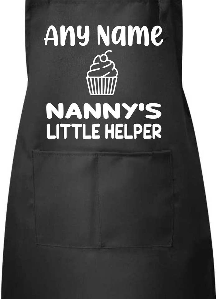 Personalised Nanny's Little Helper Kids Apron for wholesale by Print4U