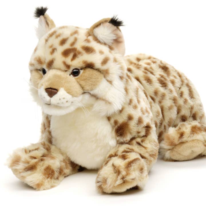Uni Toys - Wholesale Stuffed/Plush Toy - Kids & Baby - Lynx, lying down (without dishes) - cuddly/plush toy0