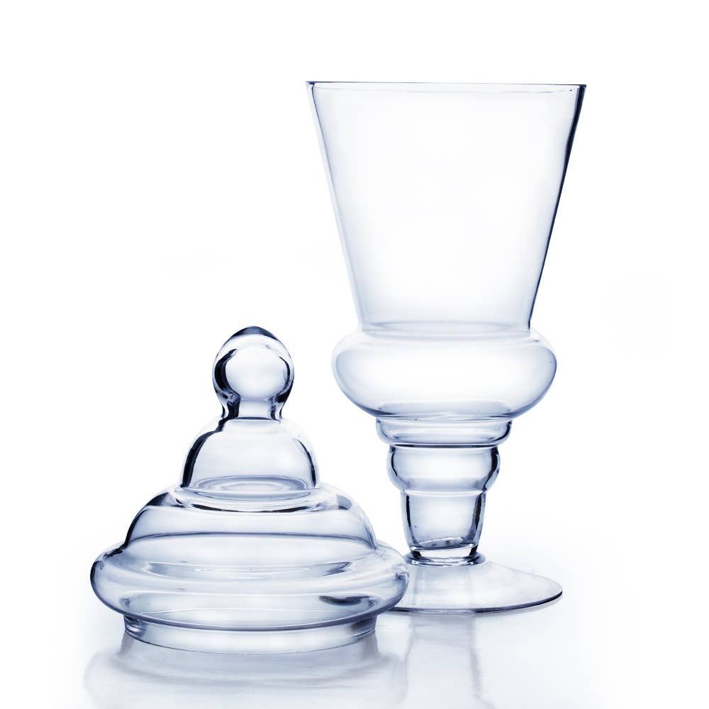 WGV International - Wholesale Apothecary Jar - WGV Large Pedestal Apothecary / Candy Jar With Lid - 20.5"H2