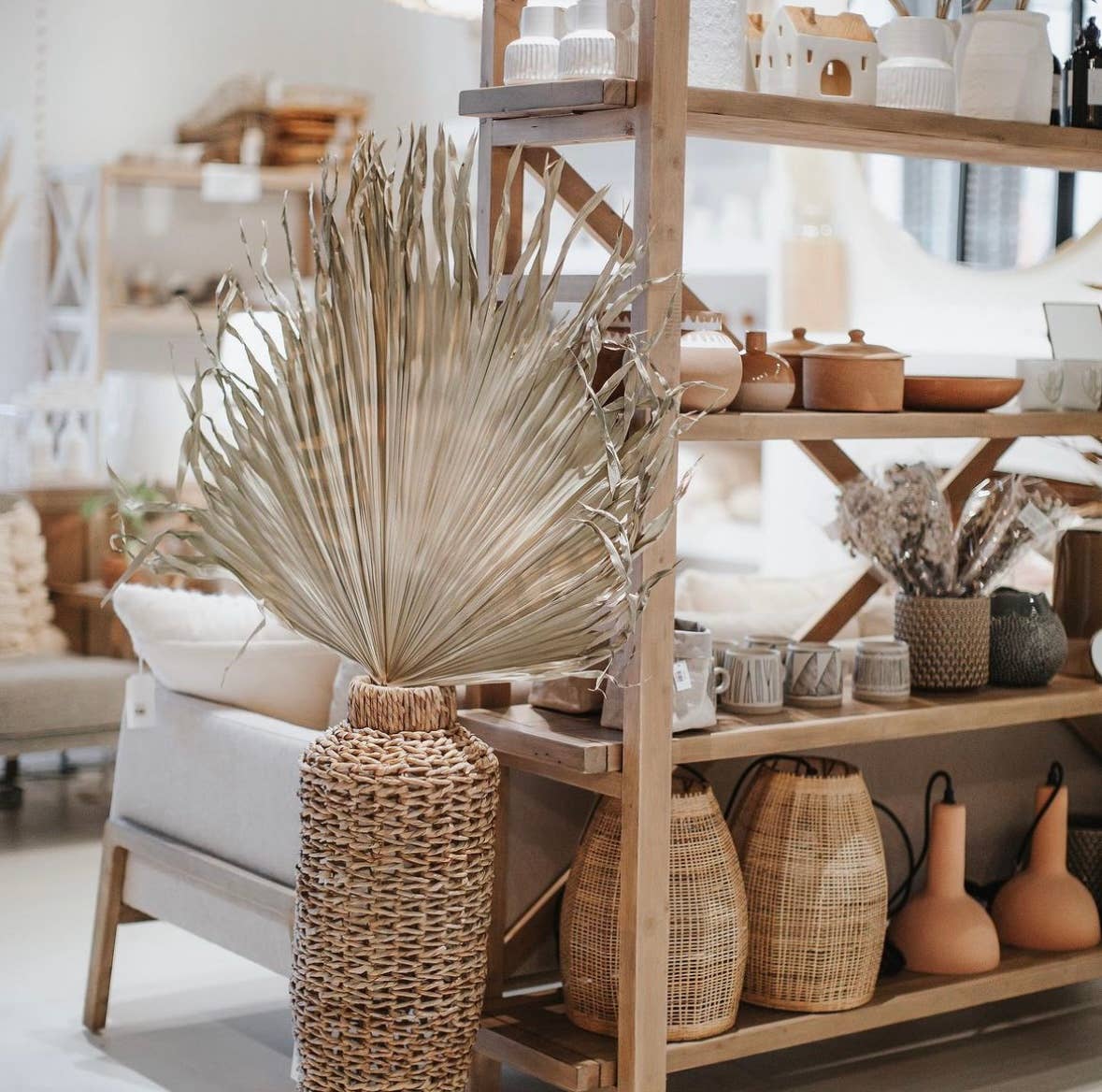 The Blooming Palm - Wholesale Retailermonster - 3 ft (91 cm) jumbo natuurlijke gedroogde wilde palmblad waaiervorm3