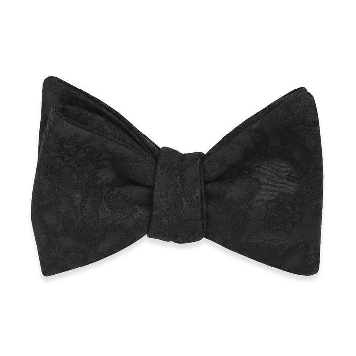 The Rory Black Brocade Bow Tie for wholesale by Pocket Square Clothing