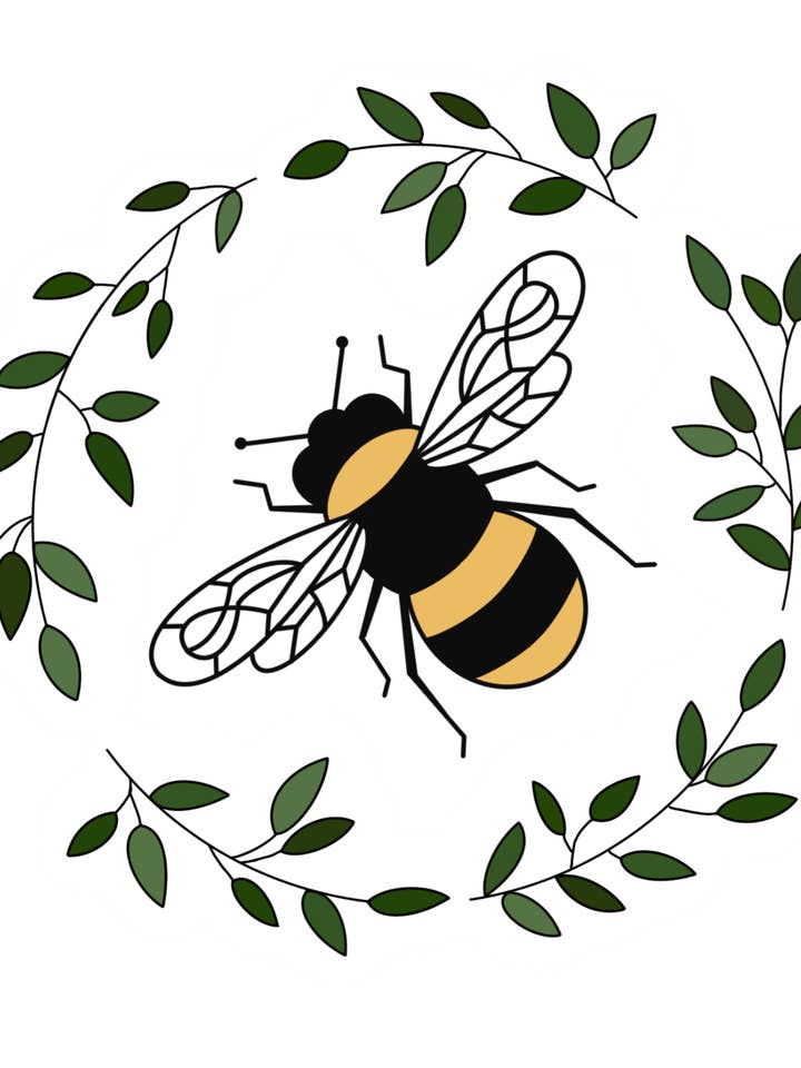 Bumblebee Sticker for wholesale by Spunky Cat Co