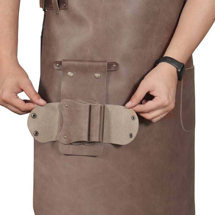 Londo - Wholesale Apron - Otto Angelino Top Grain Leather Apron Woodworking, Cooking, Chef, Barista, Christmas Workshop with Tool Pockets39