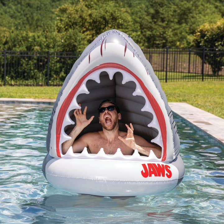 BigMouth Inc - Wholesale Inflatables - JAWs 50th Anniversary Giant Shark Pool Float