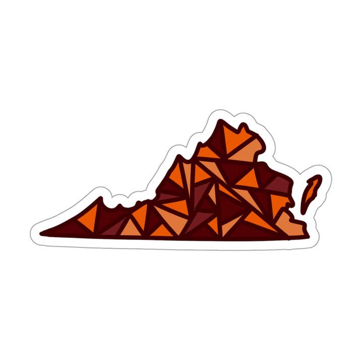 Geometric Blacksburg Virginia Sticker for wholesale by LivLearnLove