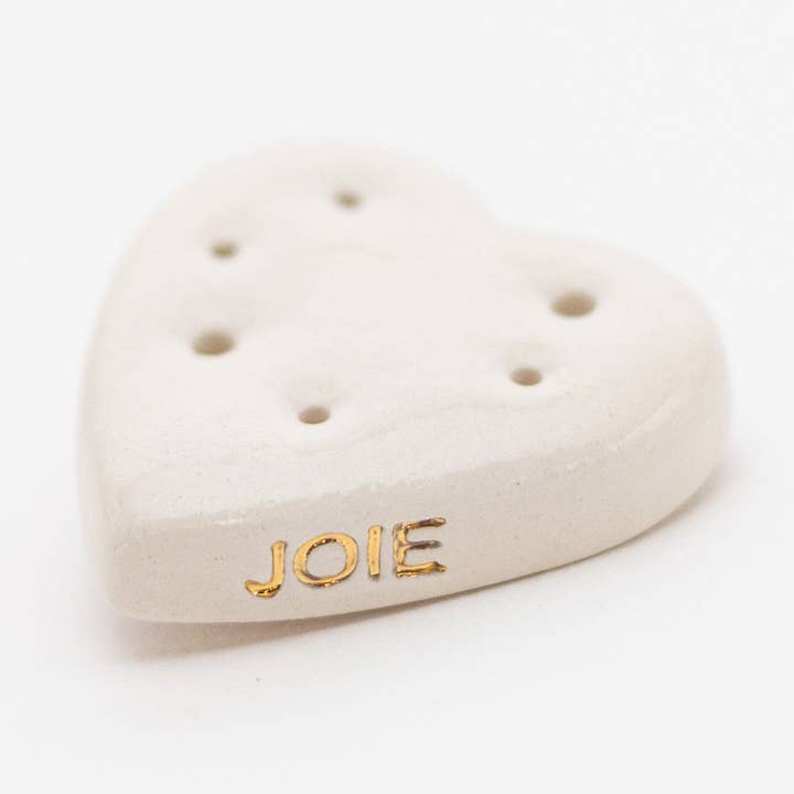 Bread flowers heart JOY for wholesale by Porcelaine Moderne