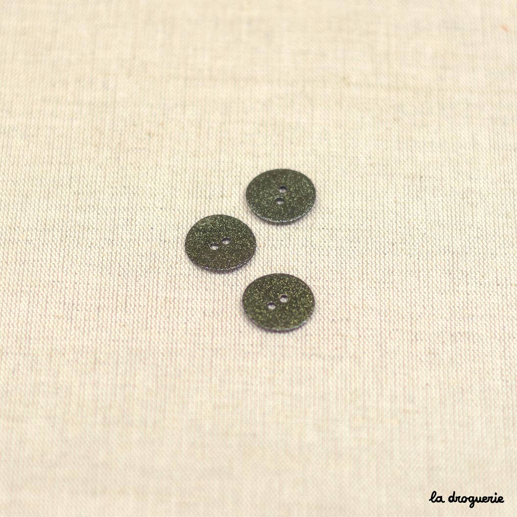 LA DROGUERIE - Vendita all'ingrosso Bottone a pressione/da cucire - Pulsante Akoya Songe glitterato 20 mm5