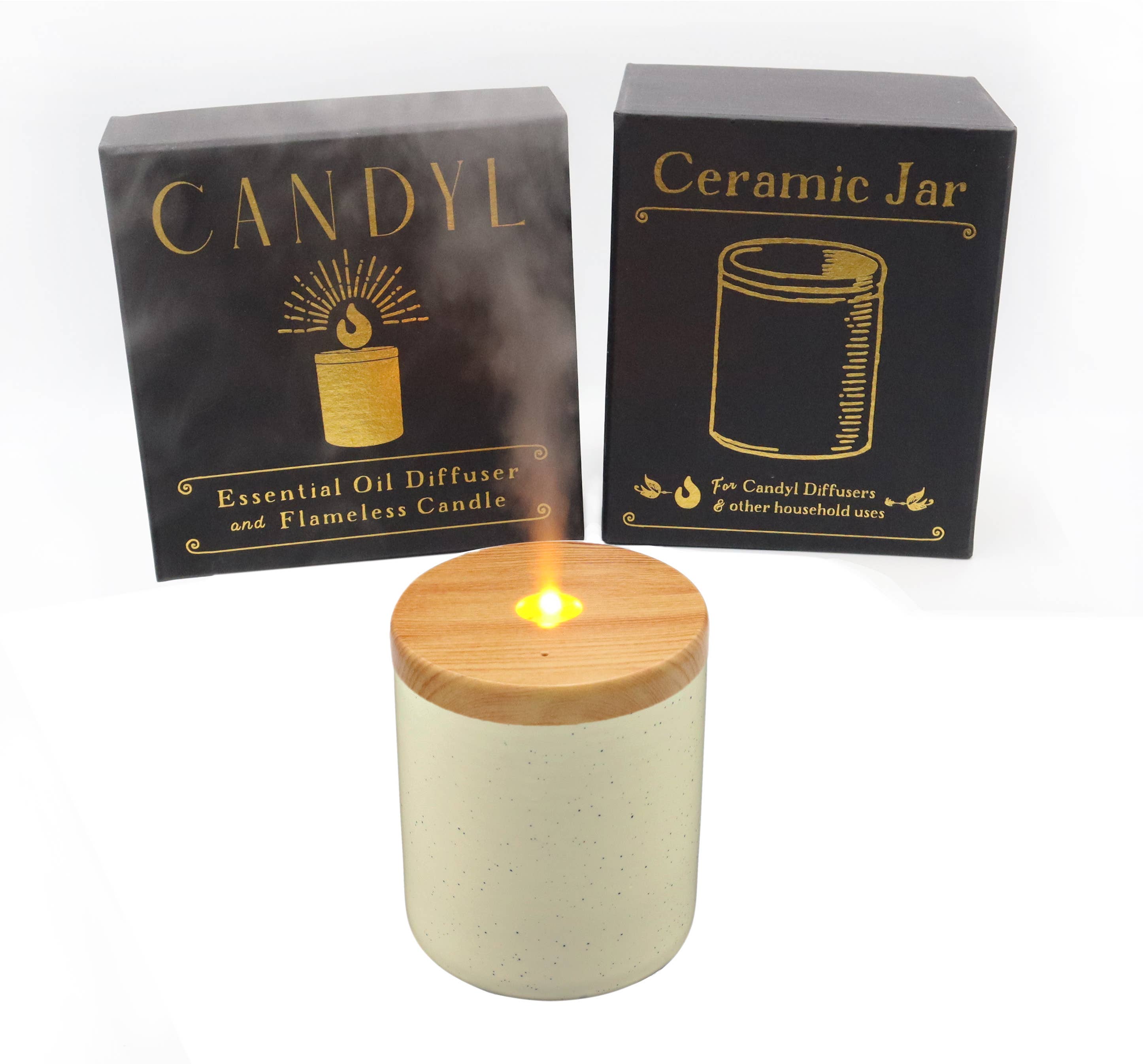 Candyl - Vente Diffuseur électronique - Diffuseur d'Huiles Essentielles Candyl avec Flamme de Lumière de Bougie28