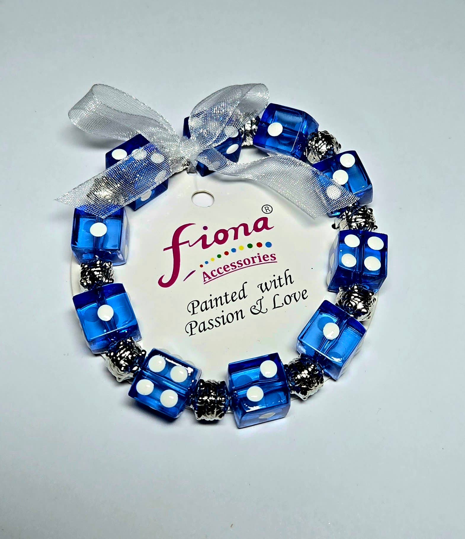 Fiona Accessories - Wholesale Beaded Bracelet - Dice Bunco Beaded Bracelet, Casino Game Night Gift Shop Idea16