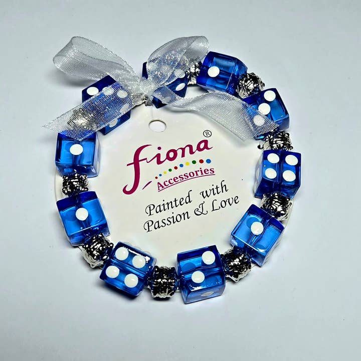 Fiona Accessories - Wholesale Beaded Bracelet - Dice Bunco Beaded Bracelet, Casino Game Night Gift Shop Idea16