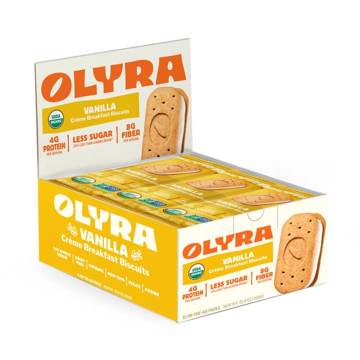 OLYRA - Wholesale Cookie - 12ct Vanilla Crème Breakfast Biscuits