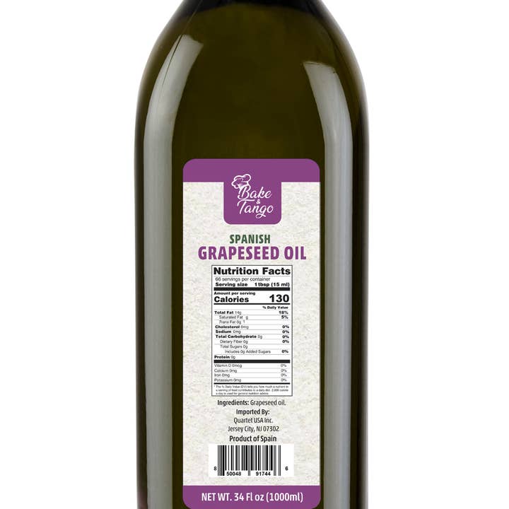 SQRL - Wholesale Cooking Oil - Bake&Tango Italian Grapeseed Oil 34fl oz