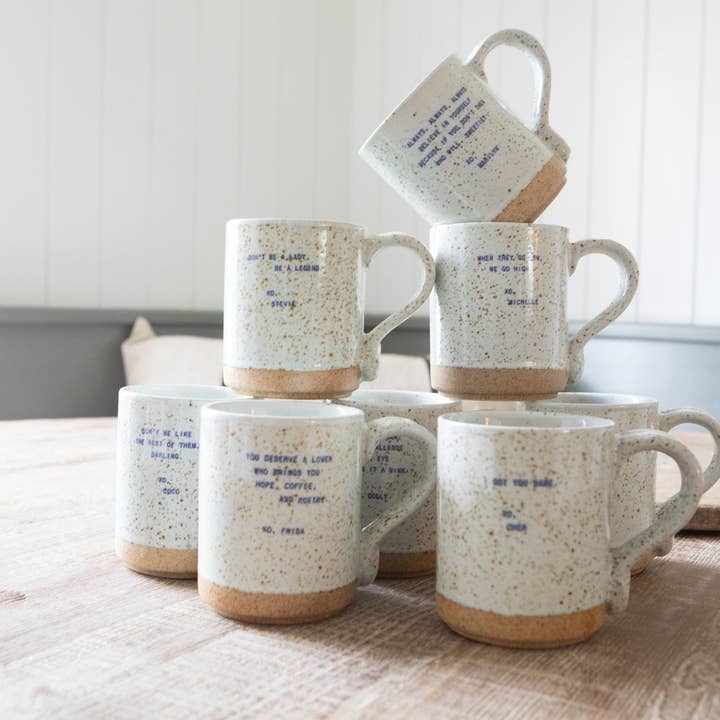 Sugarboo & Co - Wholesale Coffee Mug - XO Mug - You Deserve A Lover, Frida (Set of 4)