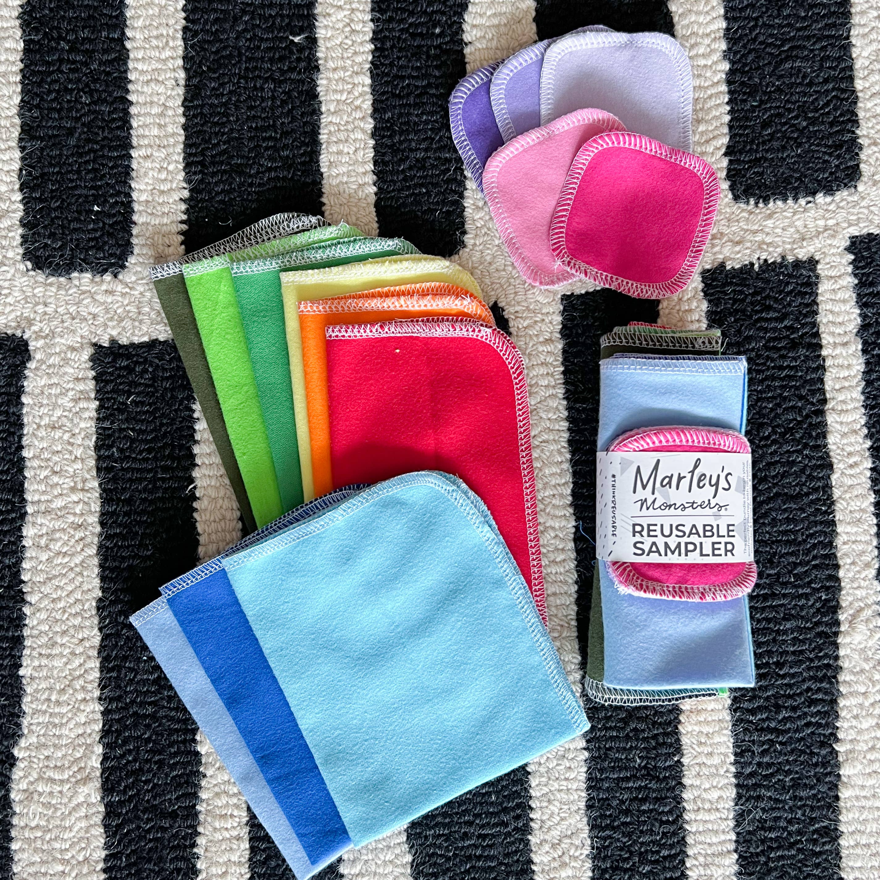 Marley's Monsters - Wholesale Cleaning Cloth - Reusable Cloth Sampler Set - Case of 62