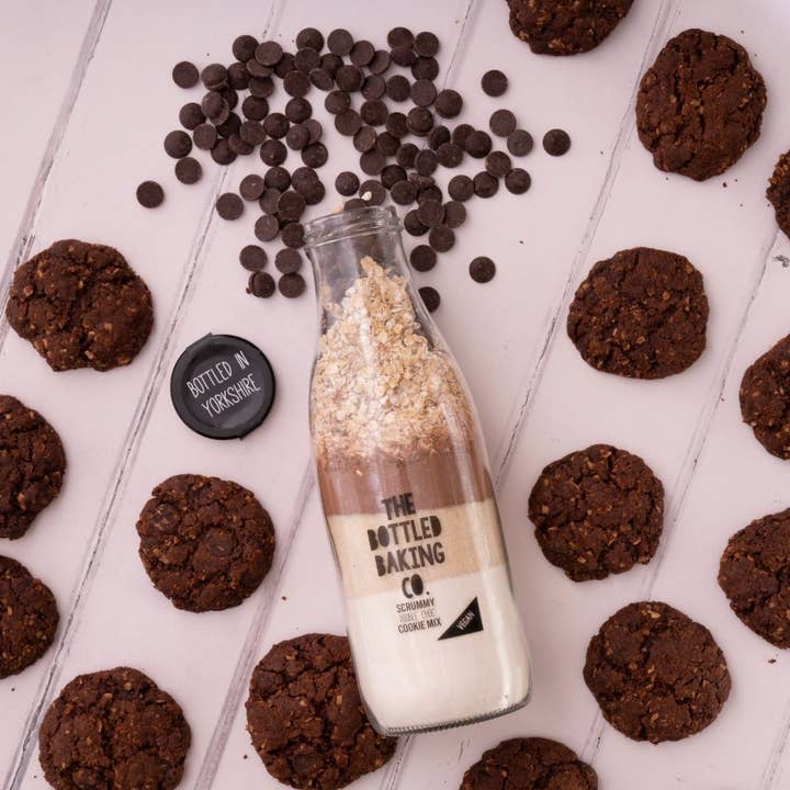 The Bottled Baking Co. - Wholesale Cookie Mix - The Bottled Baking Co Double Choc Chip Vegan Cookie Mix