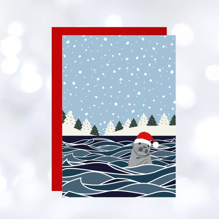 Waves & Wander - Wholesale Christmas Card - Coastal Christmas Cards 5 pack6