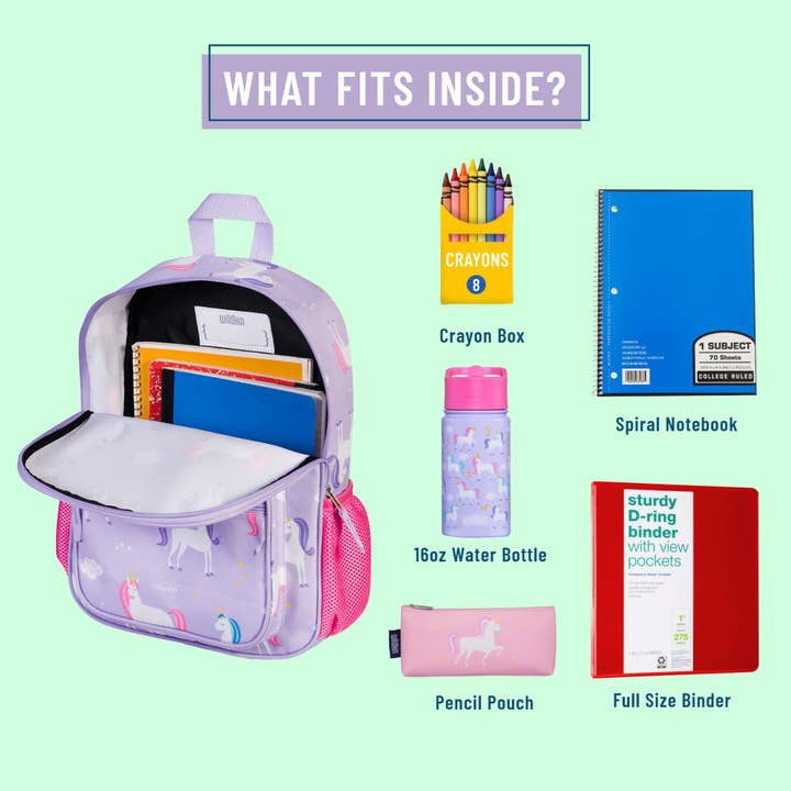 Wildkin - Wholesale Backpack – Child - Unicorn Recycled Eco Backpack5