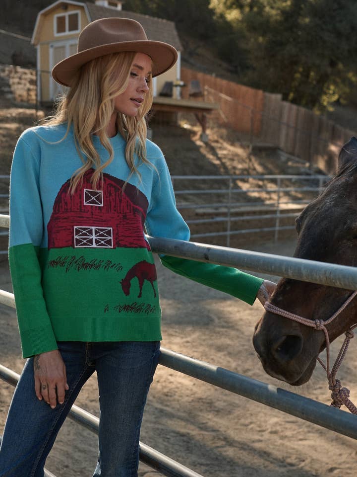 Kelsey's Farm Multi Knit Sweater for wholesale by Sugarlips