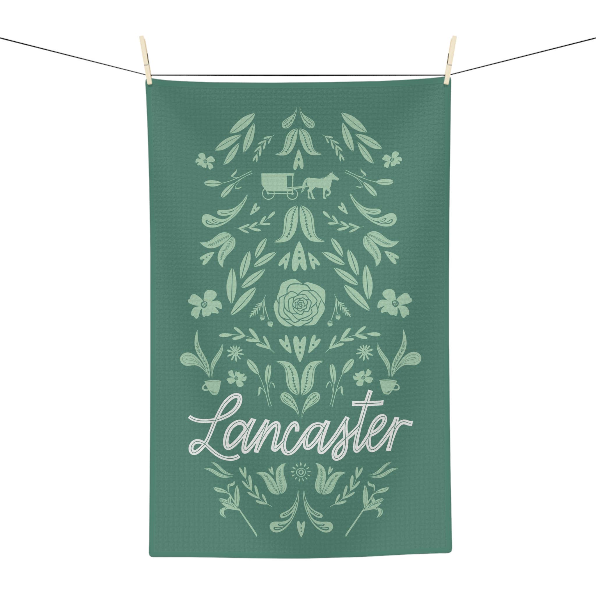 Joymark Studio - Wholesale Tea Towel - Lancaster Love Waffle Weave Kitchen Tea Towel4