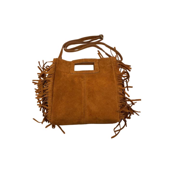 Louisa lee - Vente Sac à main avec poignée sur le dessus – femme - SAC A MAIN CUIR DAIM MARION CAMEL2