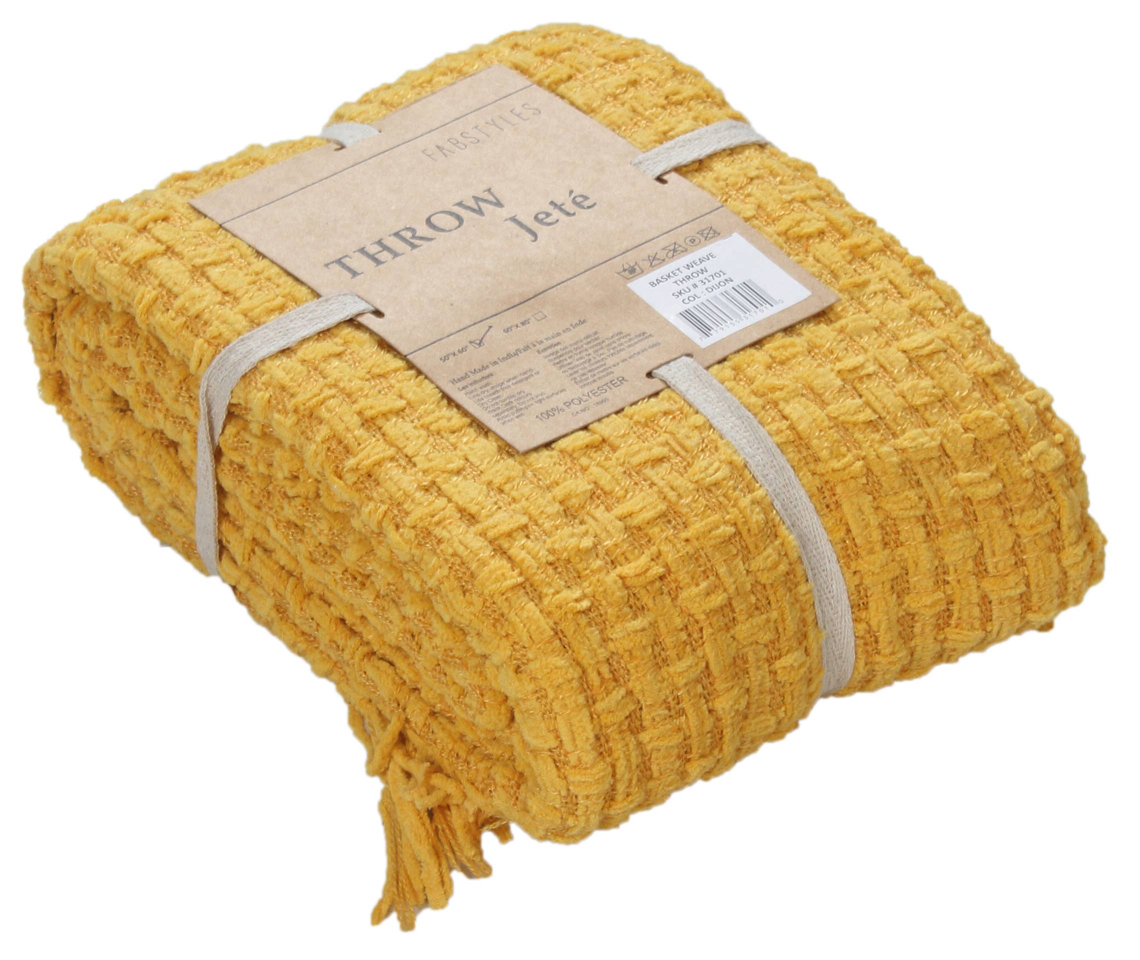 Fabstyles - Venta al por mayor Mantas de sofá - Manta Fabstyles tejida en chenilla con diseño de cesta, 127x152 cm (50x60 pulgadas)37