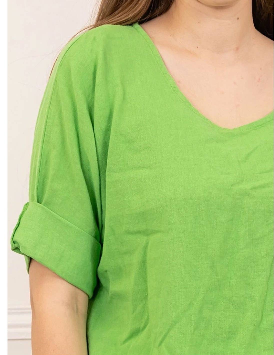 la maison des fibres naturelles – wholesale T-shirt – women's – t-shirts 1101 + SIZE60%cotton 40%linen22