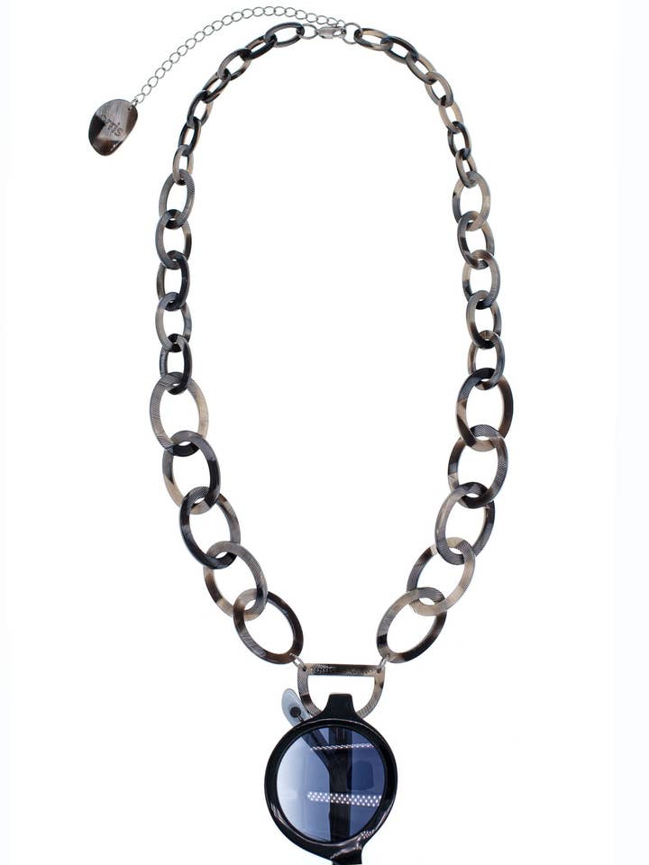 Original D halskæde | Måneskinsgrå | Briller halskæde for engroshandel hos Orris London