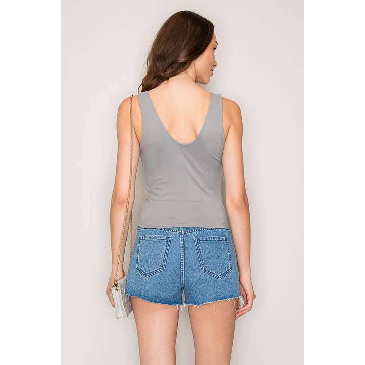 Popular 21 - Wholesale Knit Top - Women's - Double Layer Top with Scoop Neckline16