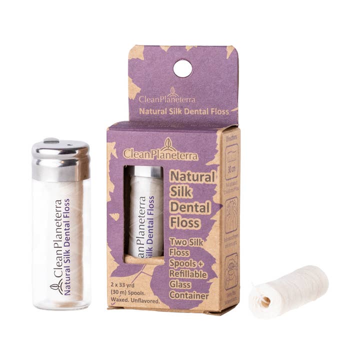 Natural Silk Dental Floss for wholesale by Brush With Bamboo