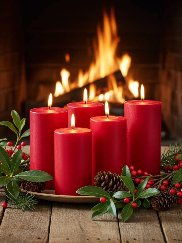 Bayberry Soy Pillar & Votive Candles – Traditional Christmas Eve Prosperity Candle for wholesale by Kate's Candles co
